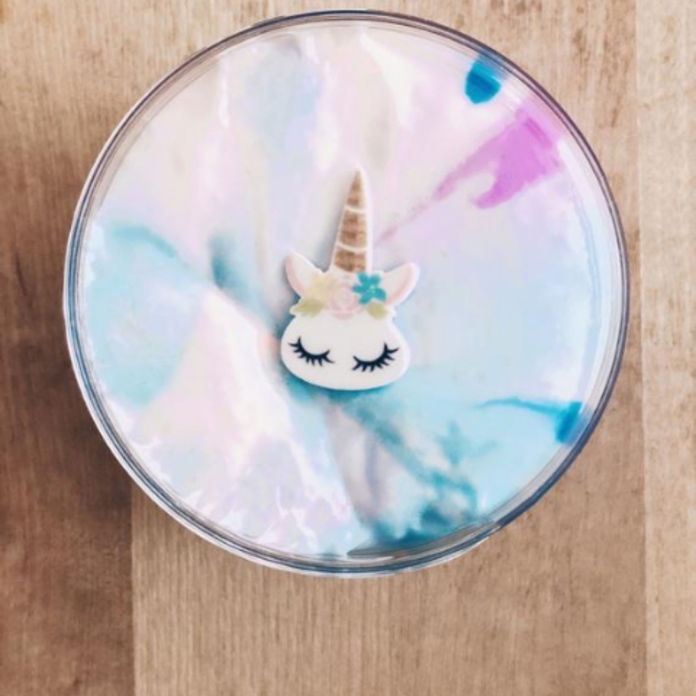 Unicorn poop scented slime